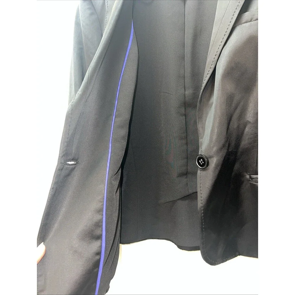 Women’s Victor‎ Alfaro Black Silk Evening Dress Jacket Blazer Size 12
